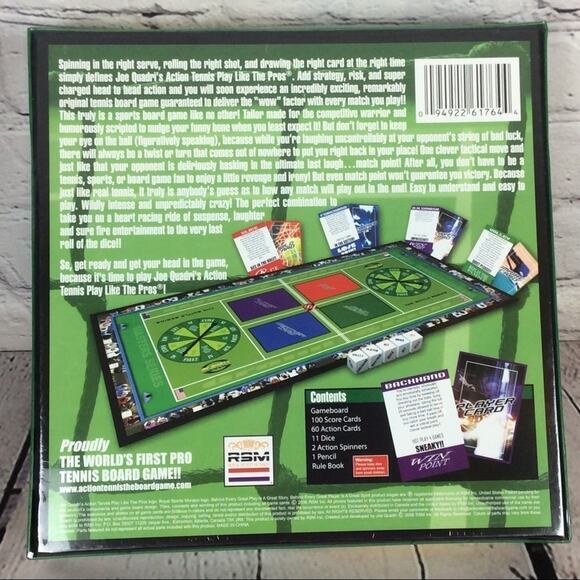 Joe Quadri’s Action Tennis Pro Tennis Board Game - Picture 7 of 7